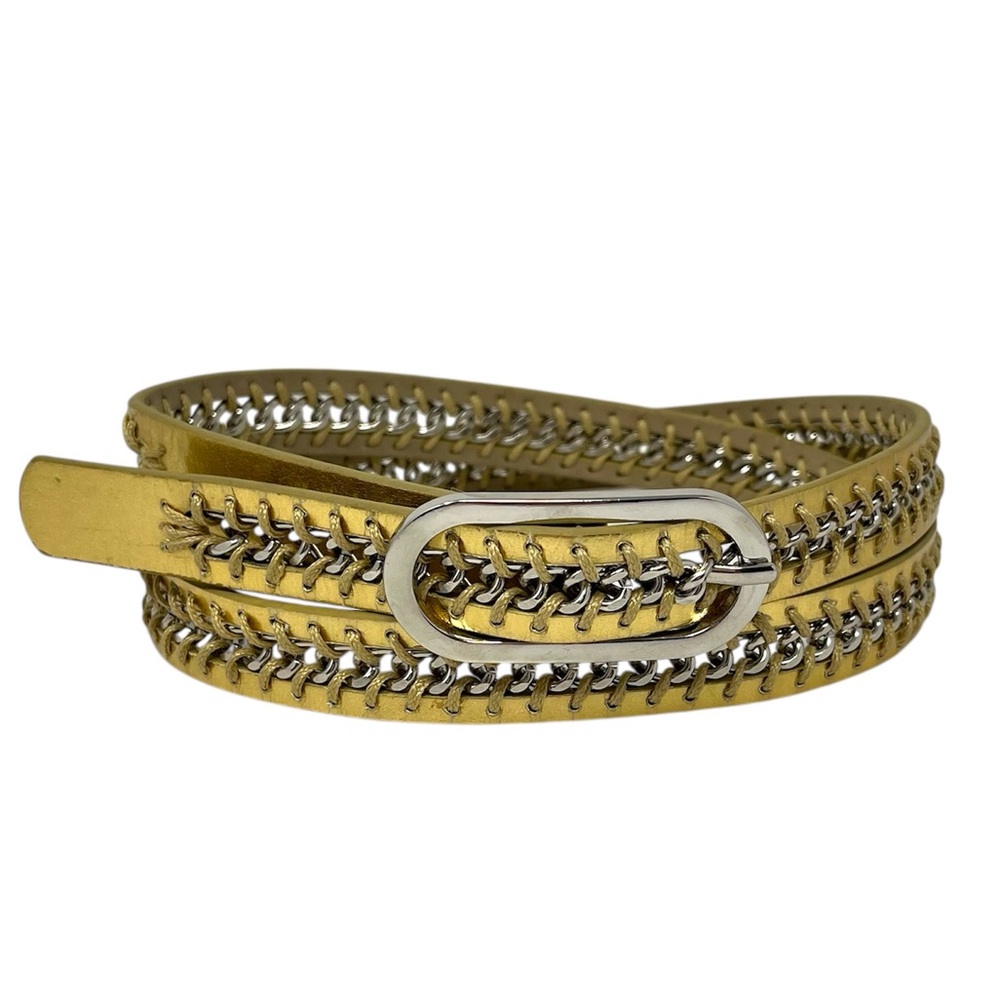 Nine West gold and silver narrow belt S